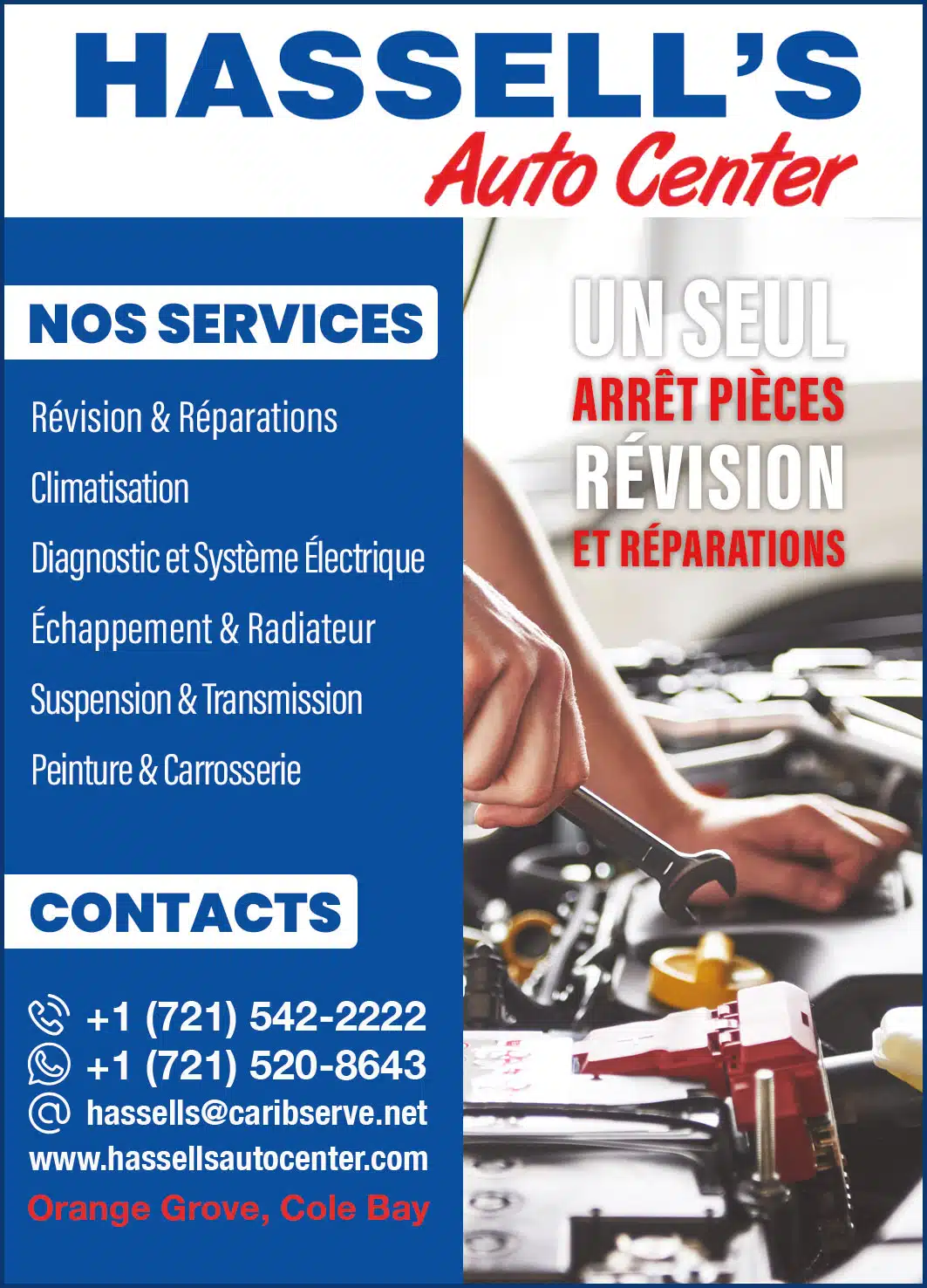 St Maarten Telephone Directory - Hassell's Auto Center