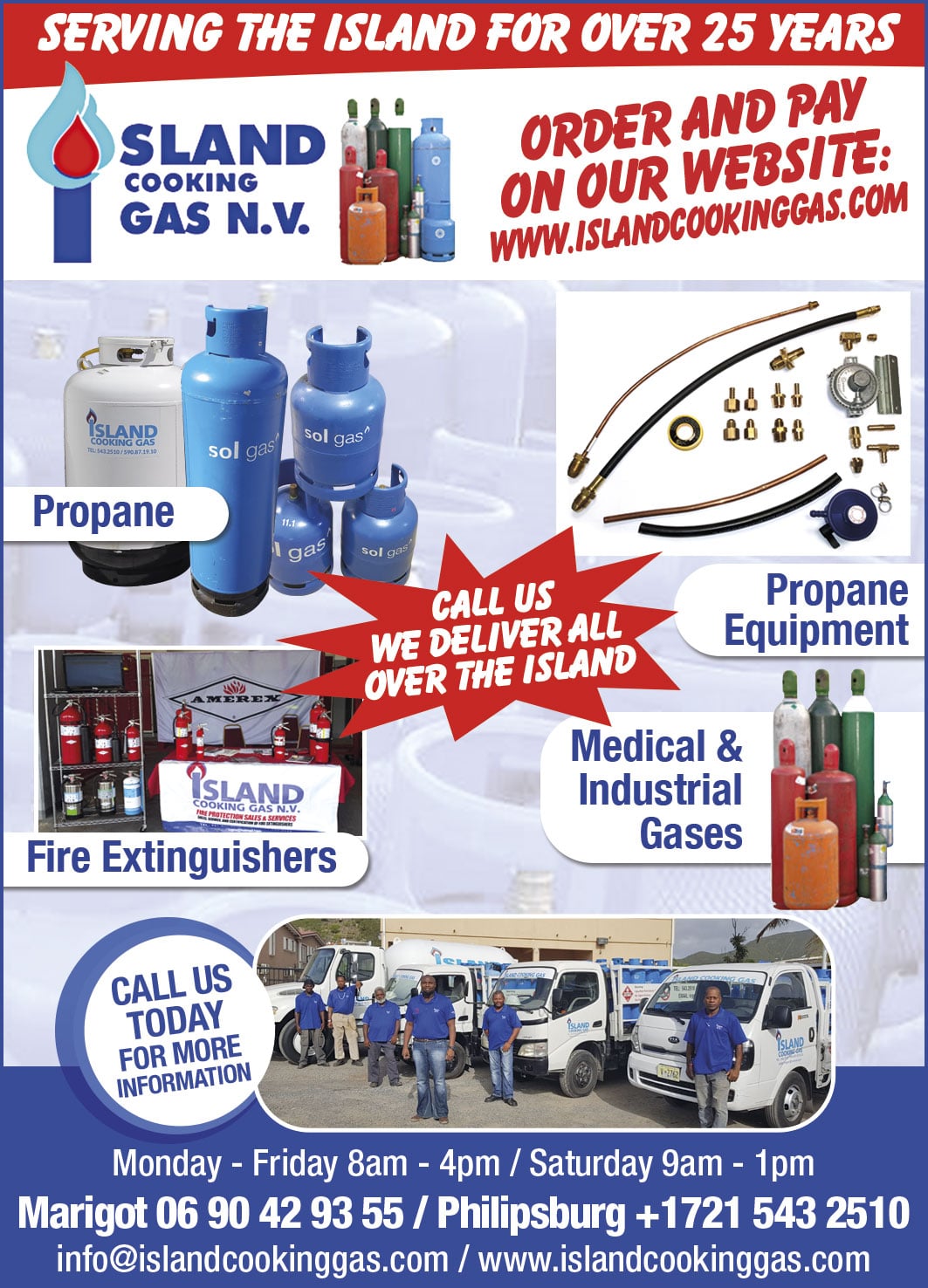 ISLAND COOKING GAS St Maarten Telephone Directory