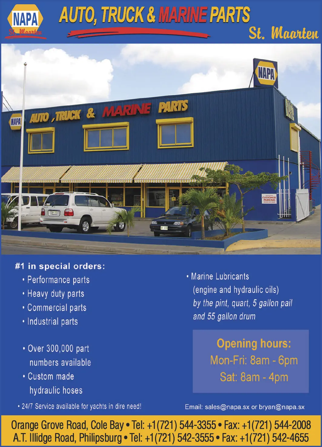 St Maarten Telephone Directory - NAPA AUTO TRUCK & MARINE